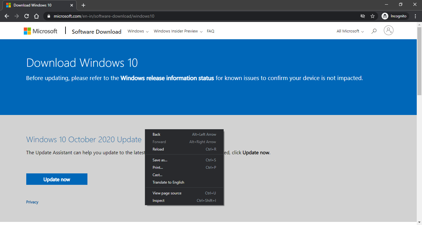 Windows 10 Official Website