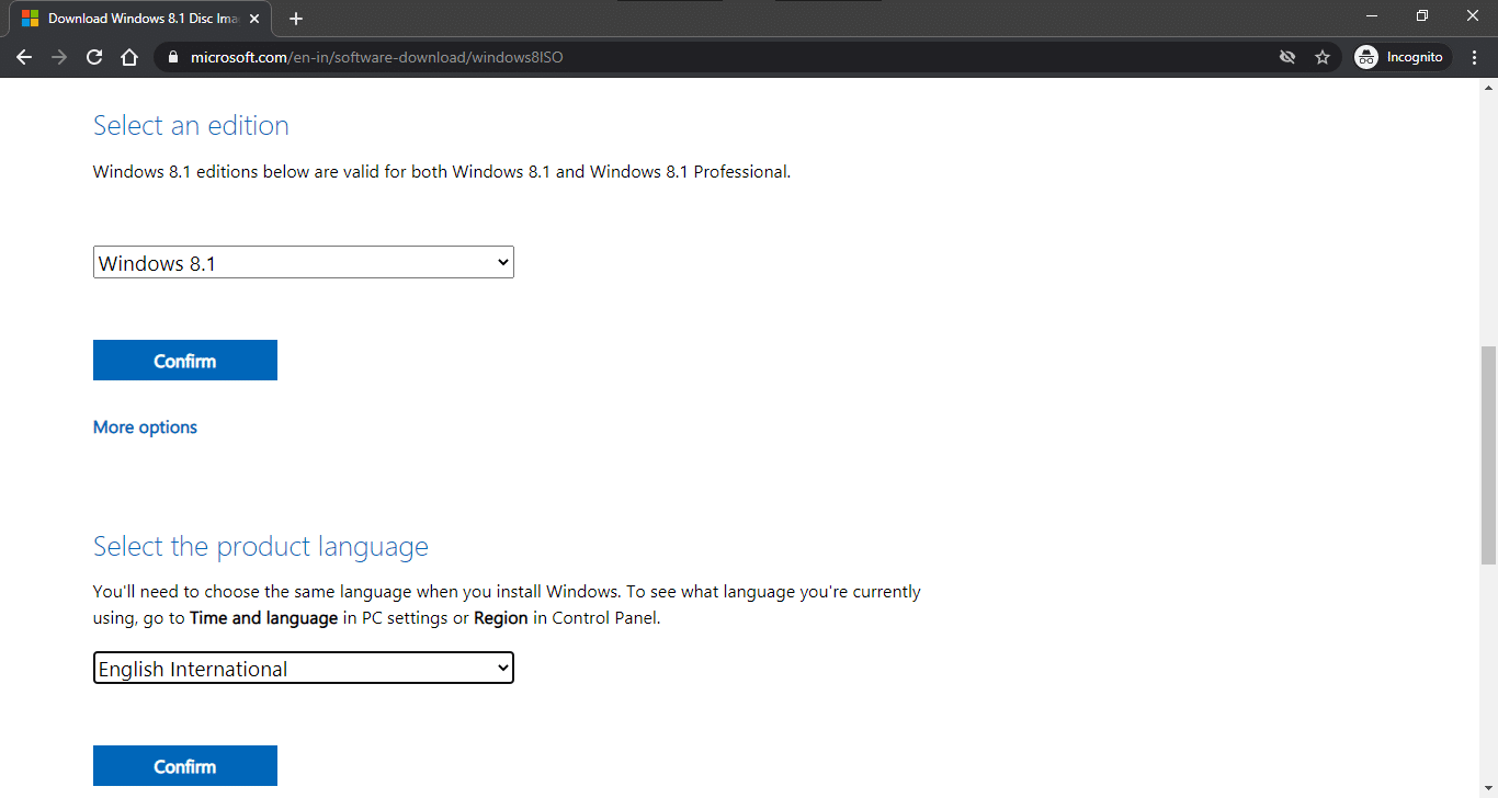 Microsoft Windows 8.1 Official Website